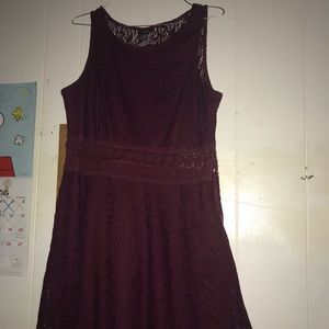 Cute short burgundy dress